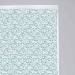 Lister Cartwright Kiso Peacock Design Blackout Roller Blinds Easy Fit Child Safety Included (Peacock Sky Blue, 180 X 140 Cm) - thumbnail 2