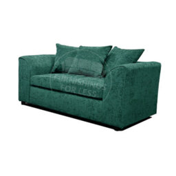 Furnishings For Less UK Monaco Chenille Fabric 3 Piece Sofa Set - 3 2 1  Teal - thumbnail 5
