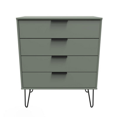 Osaka 4 Drawer Chest Of Drawers In Reed Green (Ready Assembled) - image 1