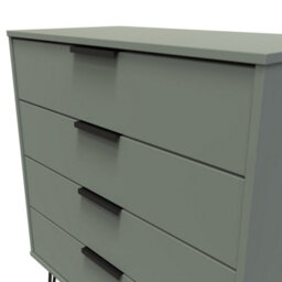 Osaka 4 Drawer Chest Of Drawers In Reed Green (Ready Assembled) - thumbnail 4