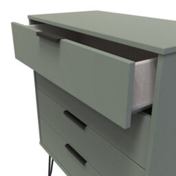 Osaka 4 Drawer Chest Of Drawers In Reed Green (Ready Assembled) - thumbnail 5
