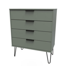 Osaka 4 Drawer Chest Of Drawers In Reed Green (Ready Assembled) - thumbnail 3