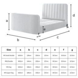 Aspire Cresta Curved Chenille Tv Bed With Ottoman Storage - thumbnail 8