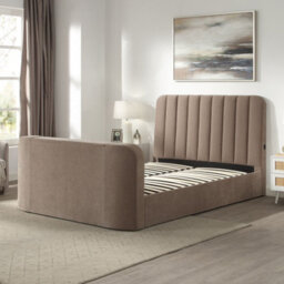 Aspire Cresta Curved Chenille Tv Bed With Ottoman Storage - thumbnail 5