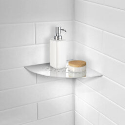 Smedbo Bathroom Shower Grout Line Corner Shelf - Holes Design - thumbnail 2