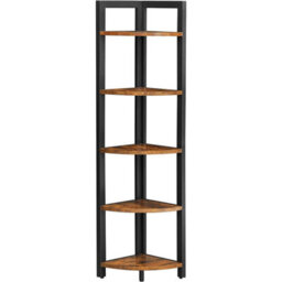 Songmics 5-Tier Corner Shelf, Multipurpose Storage Shelf, Plant Stand, 30 X 30 X 150 Cm, Industrial, For Living Room, Bedroom, Home - thumbnail 4