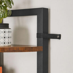 Songmics 5-Tier Corner Shelf, Multipurpose Storage Shelf, Plant Stand, 30 X 30 X 150 Cm, Industrial, For Living Room, Bedroom, Home - thumbnail 7