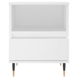Berkfield Bedside Cabinets 2 Pcs White 40X35X50 Cm Engineered Wood - thumbnail 7