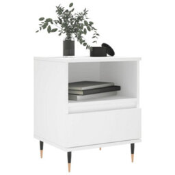 Berkfield Bedside Cabinets 2 Pcs White 40X35X50 Cm Engineered Wood - thumbnail 3