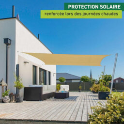 Beige 2X2M Hdpe Shade Sail Uv Resistant - thumbnail 7