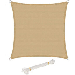 Beige 2X2M Hdpe Shade Sail Uv Resistant - thumbnail 1