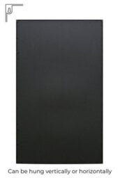 "Mirroroutlet - The Genestra - Black Contemporary Wall & Leaner Garden Mirror 79""x 47"" (200 X 120 Cm)" - thumbnail 5