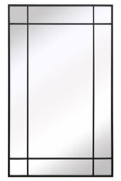"Mirroroutlet - The Genestra - Black Contemporary Wall & Leaner Garden Mirror 79""x 47"" (200 X 120 Cm)" - thumbnail 3