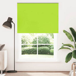 Berkfield Roller Blind Blackout Leaves Green 155X230 Cm Fabric Width 151.6 Cm Polyester - thumbnail 2