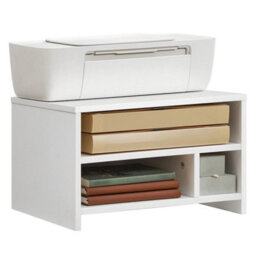 Desktop Printer Stand With Storage Printer Rack 40 X 30 X 24.5 Cm White - thumbnail 6