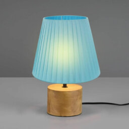 3 Pack Fabric Coolie Lampshades With Premium A60 Led Bulb, 22Cm Light Blue Lamp Shades For Ceiling & Table Lamps - thumbnail 3