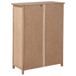 Wyld And Coco Sassafras Home 5-Drawer Sideboard, Light Natural Wood Rustic Cabinet For Bedroom Living Room - thumbnail 6