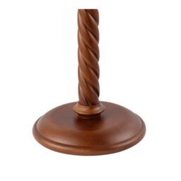 Happy Homewares Mahogany Wooden Classic Floor Lamp Base With Twisting Pole Design - thumbnail 5