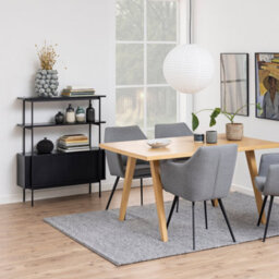 Furniture To Go Angus Small Bookcase With 2 Sliding Doors In Black - thumbnail 8