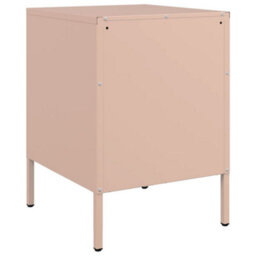 Berkfield Bedside Cabinets 2 Pcs Pink 36X39X50.5 Cm Steel - thumbnail 8