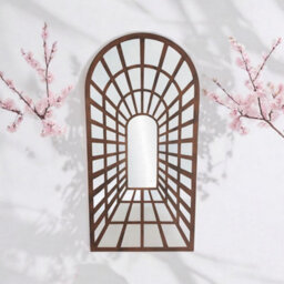 Minster Garden Decorative Wall Framed Mirror - Metal - L2 X W60 X H120 Cm - thumbnail 2