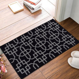 Smart Living Heavy Duty Machine Washable Runner For Hallway, Kitchen Non Slip Floor Mats, Door Mat 80Cm X 150Cm - Black Grey - thumbnail 2