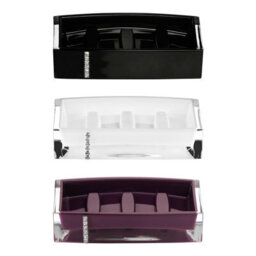 Orsina Purple Acrylic And Crystal Soap Dish - thumbnail 2