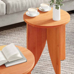 Berkfield Coffee Table 2 Pcs Wax Brown 41.5 X 41.5 X 44 Cm - thumbnail 4