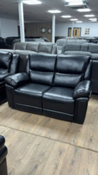 Stratus Interiors Elio Manual Recliner Grey Black - Black - Three Plus 2 Seater Set - thumbnail 9