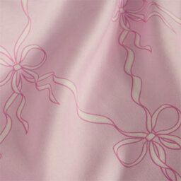 Bow Lattice Bedding Set Microfibre Reversible Duvet Cover With Pillowcase Pink/white Double - thumbnail 3