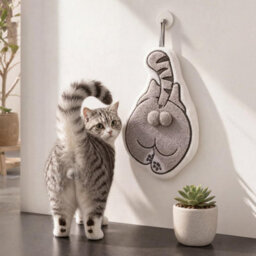 3Pcs Cat Hand Towels,cute Hand Towel For Kitchen Bathroom,home Bathroom Decor Towel,quick Dry Coral Fleece,cat Lovers Gifts - thumbnail 6