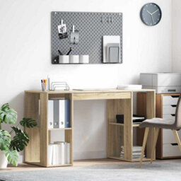 Berkfield Sonoma Oak Desk Sonoma Oak Engineered Wood Standard Desk Size - thumbnail 1
