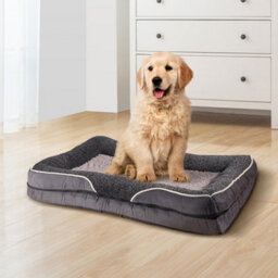 Thehotsale Dark Grey Anti-Slip Washable Pet Sleeping Bed (M Size),50X40X9Cm - thumbnail 1