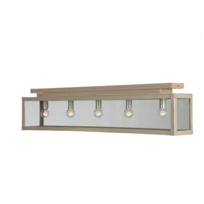 Luminosa Lighting Luminosa Zenia 5 Light Semi Flush Light Ivory