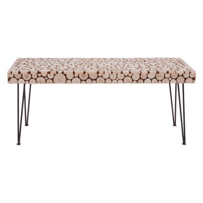 Orsina Handcrafted Coffee Table, Versatile Design Wooden Table, Stable Coffee Table, Sleek Table With Hairpin Legs - image 1