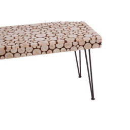 Orsina Handcrafted Coffee Table, Versatile Design Wooden Table, Stable Coffee Table, Sleek Table With Hairpin Legs - thumbnail 6