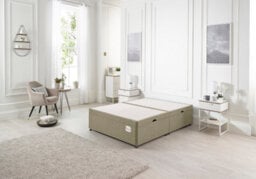 Somnior Beds Somnior 4Ft6 Millbank Ottoman Bed-Side Opening-Wheat Linen - thumbnail 2