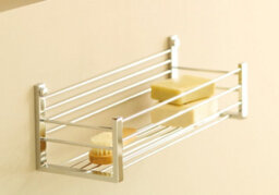 Cosmic Shower Caddy, Shower Basket, 35Cm, Chrome, Wall Mounted, Screws Included, Architect Collection - thumbnail 2