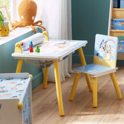 Bluey Kids Table And Chair Set - Wooden Activity Table For Toddlers - thumbnail 5