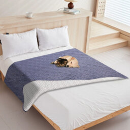 Darphe Anti-Slip Rectangle Washable Pets Sleeping Mat In Grey, 210Cm W X 170Cm D - thumbnail 2