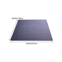 Darphe Anti-Slip Rectangle Washable Pets Sleeping Mat In Grey, 210Cm W X 170Cm D - thumbnail 9