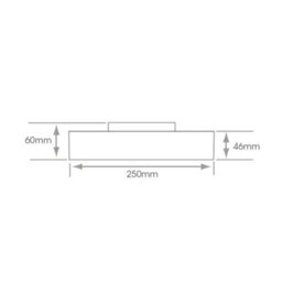 Bubly Bathrooms Aspen Ip44 Slimline Led Ceiling Light For Bathrooms & Kitchens - Natural White 4000K, 17W - thumbnail 3