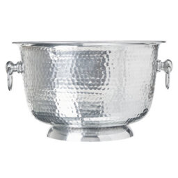 Beliani Decorative Bowl Pompeii Metal Silver - thumbnail 4