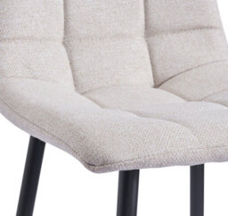 Nordlys Set Of 2 Metal And Beige Fabric Bar Stools Modern Design Style Dining Room - thumbnail 6