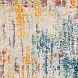 Livabliss Floransa-Abstract Grey Pink Yellow Blue Modern Marble Living Dining Bedroom Rug 200 X 275 Cm Easy Care, Non Shedding - thumbnail 7