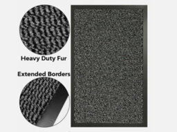 Heavy Duty Non-Slip Rubber Back Entrance Rug Charcoal - 60 X 180 Cm - thumbnail 2