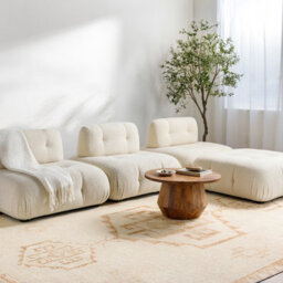 Livabliss Becki Owens Solana-Global Orange Ivory Living Dining Bedroom Rug 160 X 213 Cm Easy Care, Non Shedding - thumbnail 2