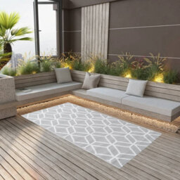 Walplus Outdoor Carpet Rugs For Garden Patios  Grey 80X150 Cm Pp - thumbnail 1