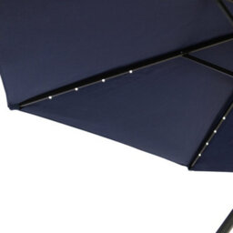 Sundaze 2.5M Blue Garden Parasol Umbrella With Solar Led Lights And Crank Tilt Function Outdoor Patio - thumbnail 6