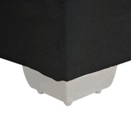 Beliani Divan Bed Fabric Admiral 160 X 200 Cm (Eu King Size) Black - thumbnail 8